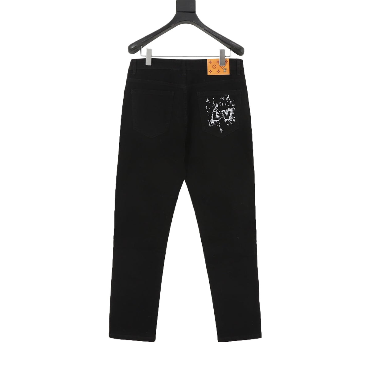 Louis Vuitton LV Logo Straight Fit Denim Jeans Black
