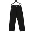 Balenciaga BB Logo Wide Leg Denim Jeans Black
