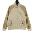 Louis Vuitton Spliced Stand Collar Bomber Jacket Khaki