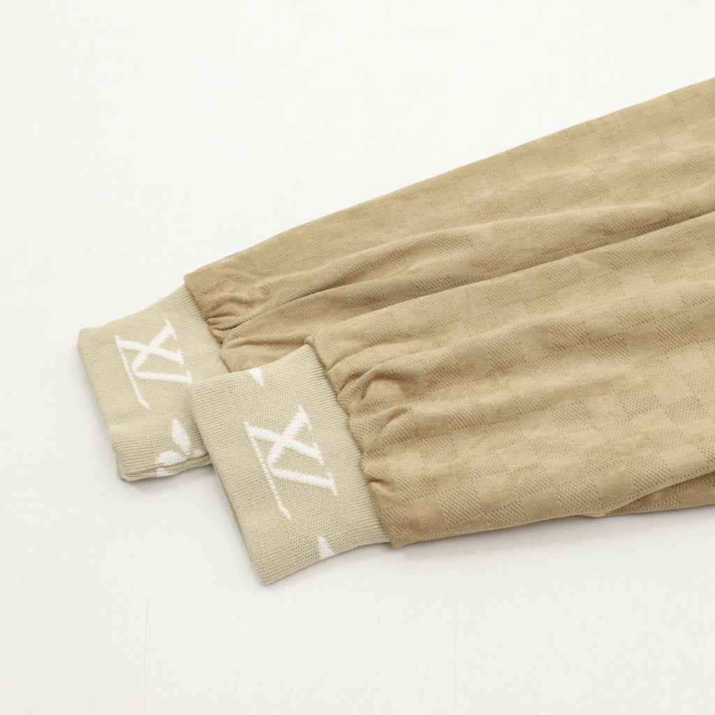 Louis Vuitton Spliced Stand Collar Bomber Jacket Khaki