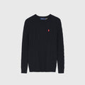 Polo Ralph Lauren Men's Cable Knit Crewneck Sweater Black