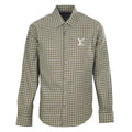 Louis Vuitton Green Plaid LV Logo Long Sleeve Shirt