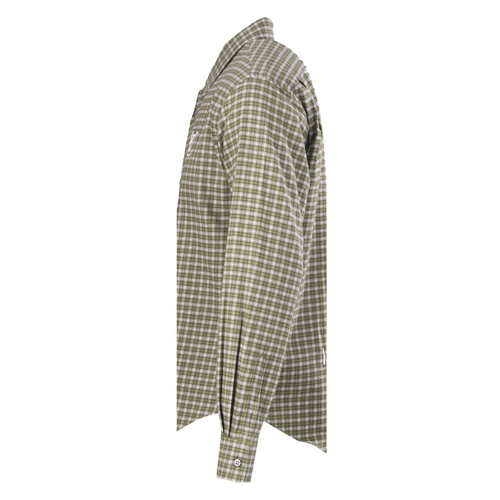 Louis Vuitton Green Plaid LV Logo Long Sleeve Shirt