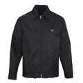 Prada Black Triangle Logo Re-Nylon Zip Shirt Jacket