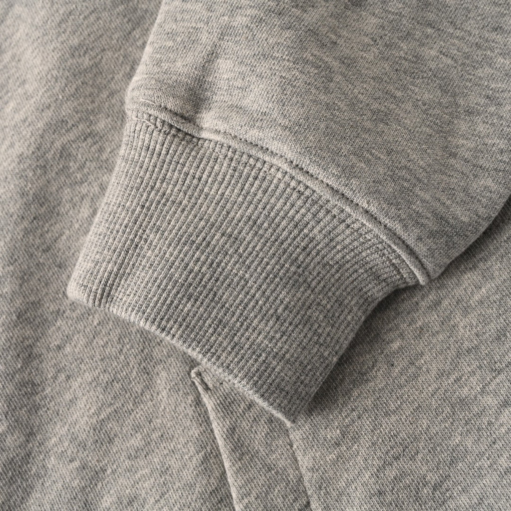 Burberry Grey Script Logo Full Zip Hooded Sweatshirt