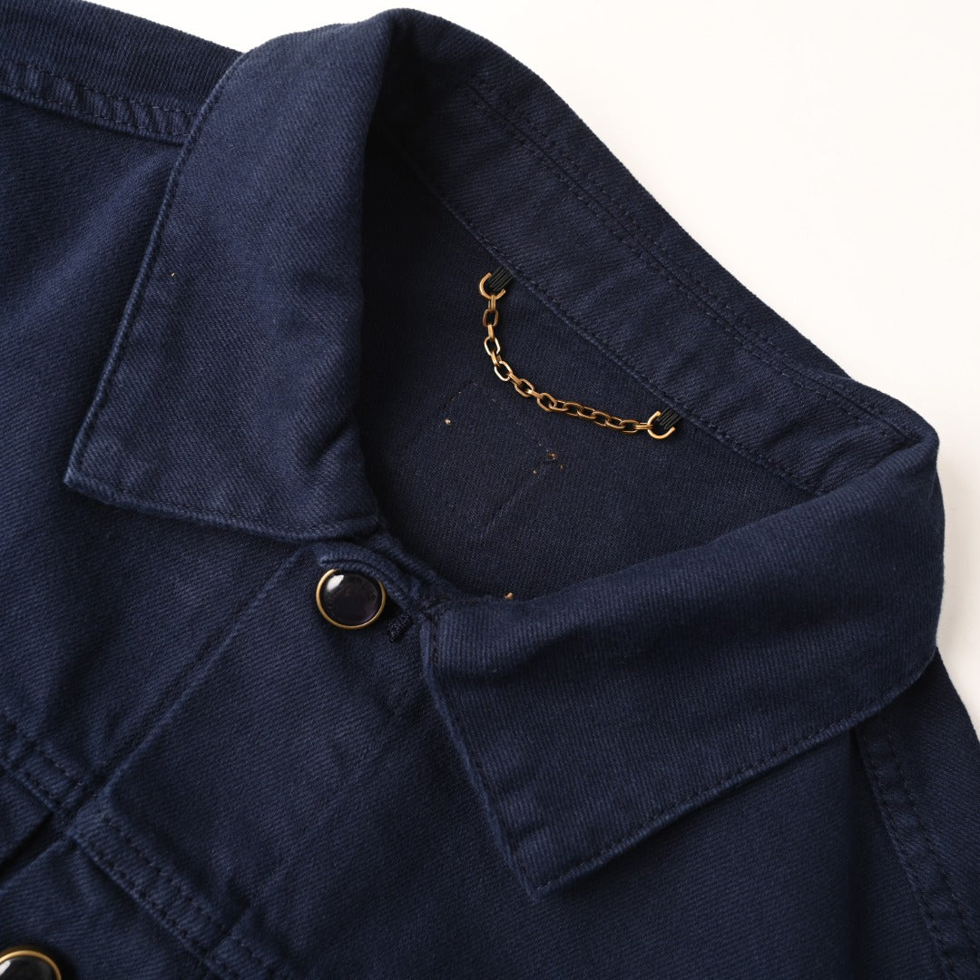 Louis Vuitton Dark Blue Monogram Embossed Denim Jacket