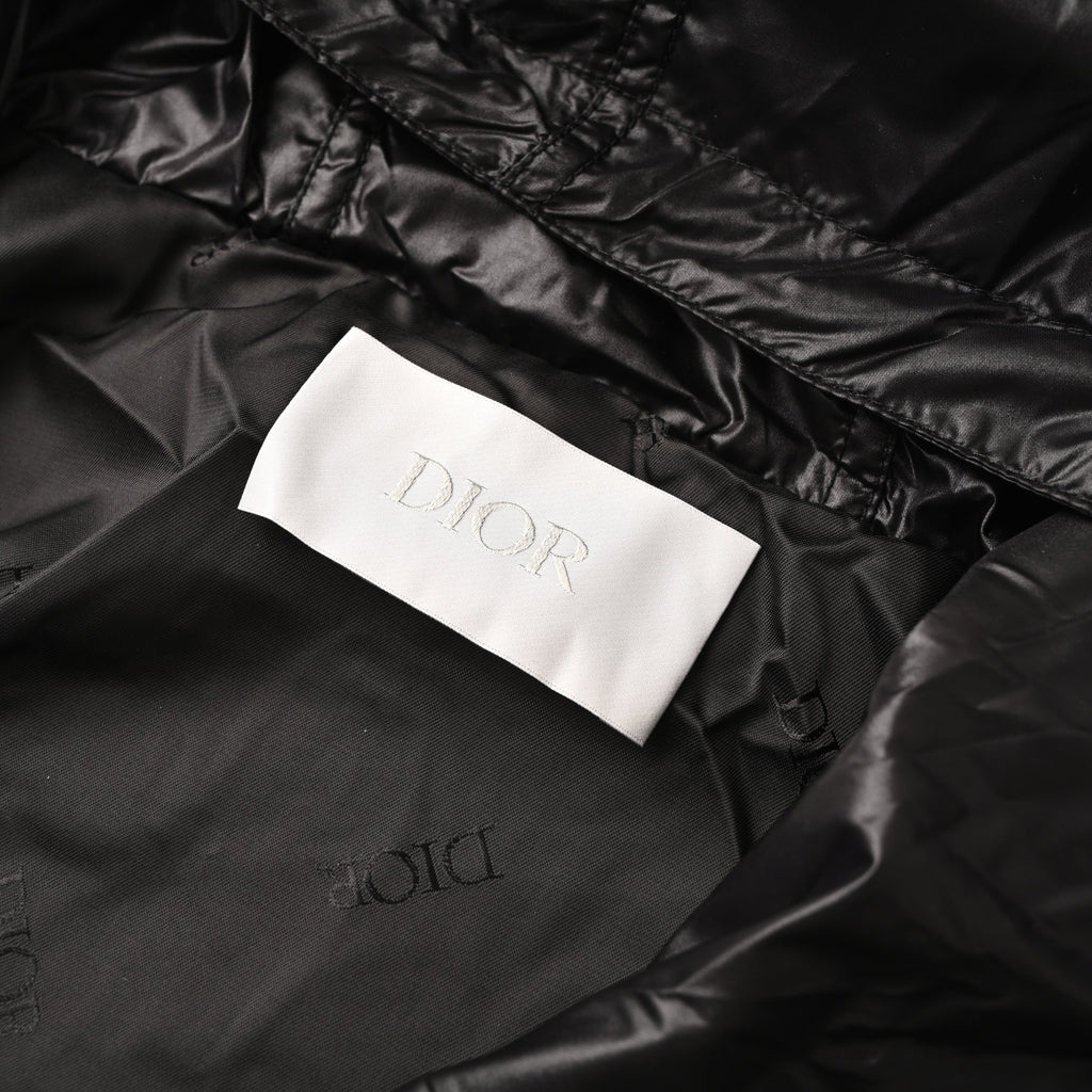 Dior Black Hooded Nylon Windbreaker Jacket