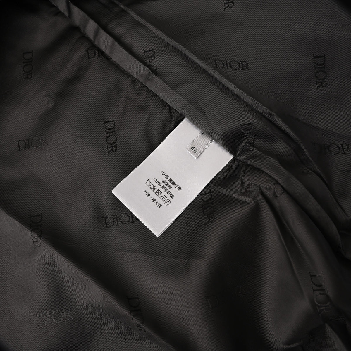 Dior Black Hooded Nylon Windbreaker Jacket