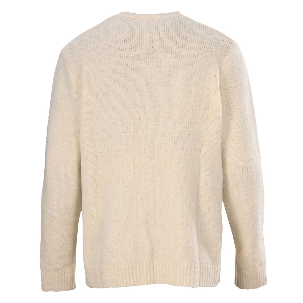 Louis Vuitton Cream Script Vuitton Logo Crew Neck Sweater