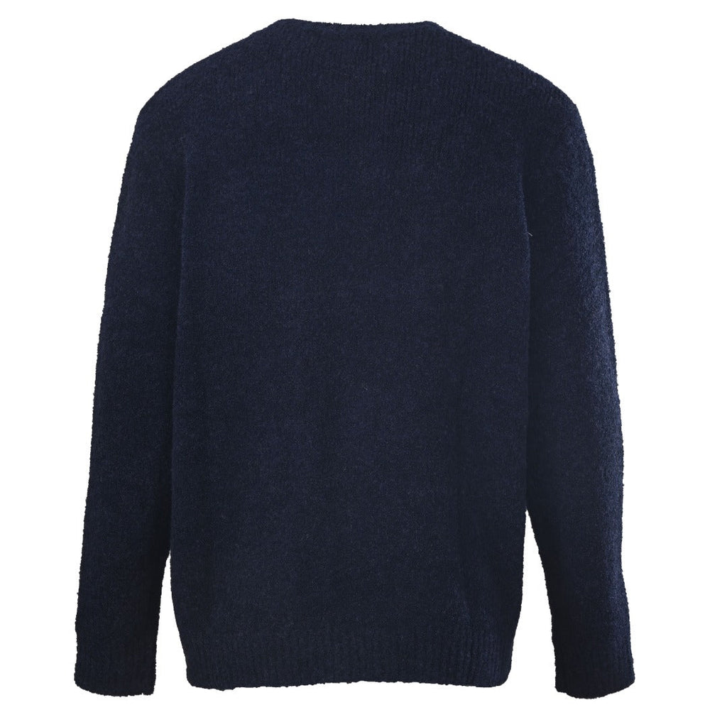 Louis Vuitton Navy Script Vuitton Logo Crew Neck Sweater