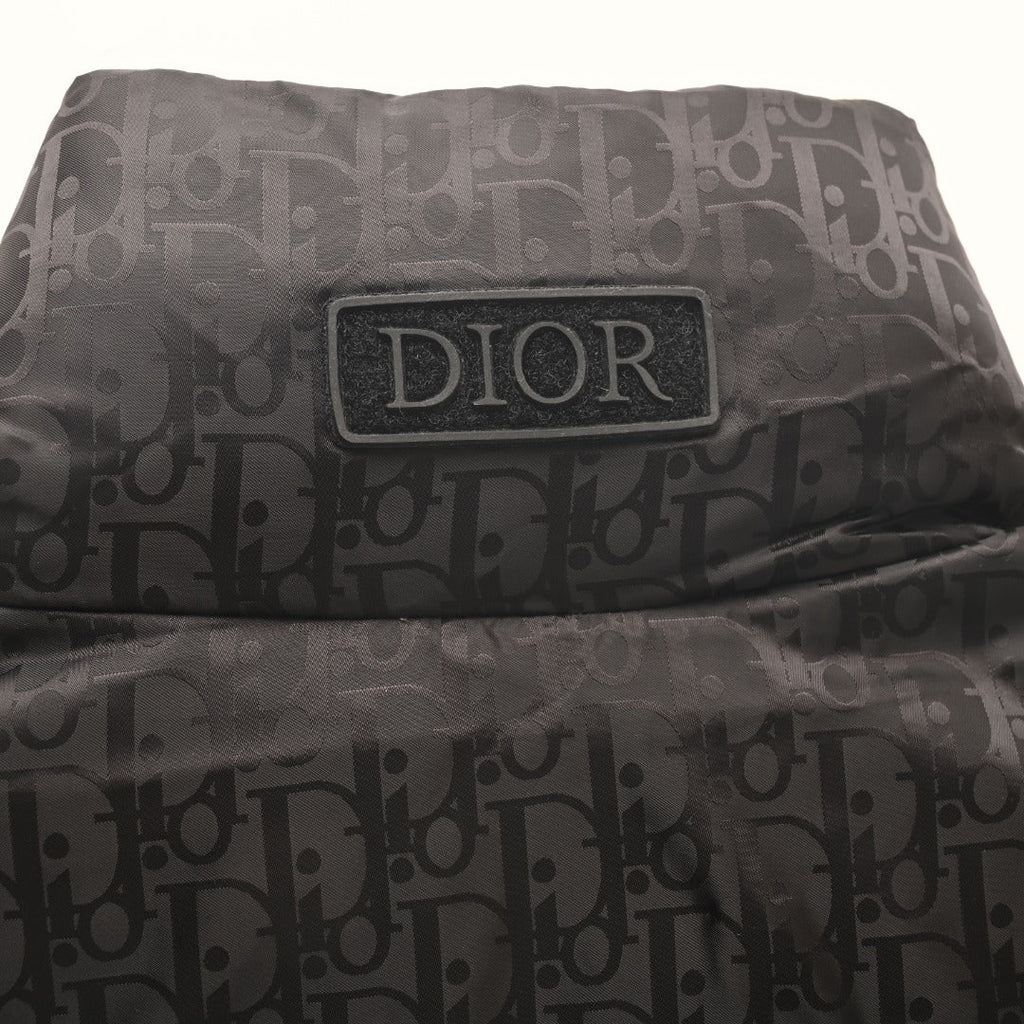 Dior Black Oblique Print Puffer Vest