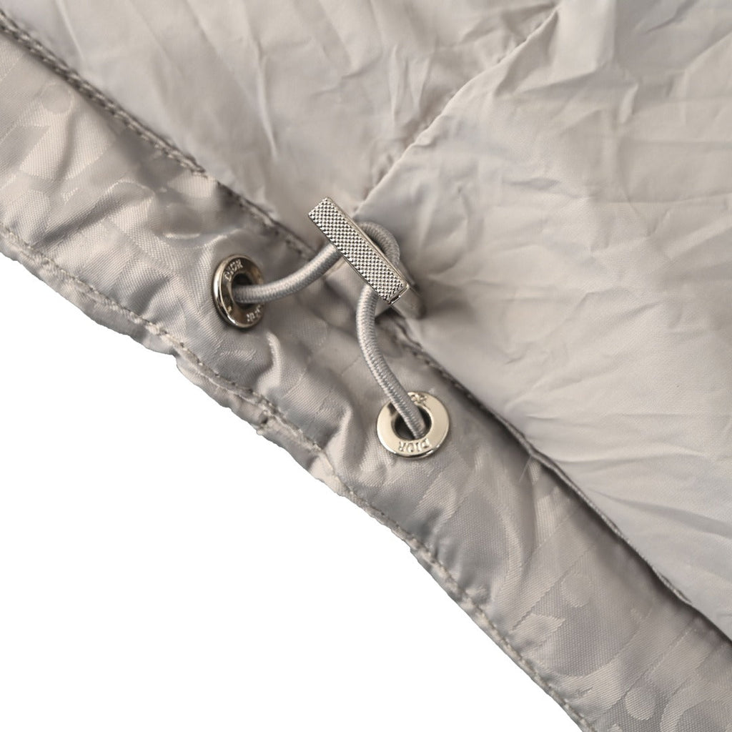 Dior Oblique Jacquard Grey Stand Collar Down Jacket
