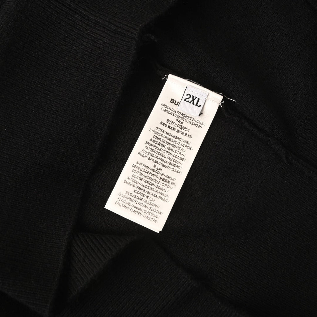 Burberry Black Equestrian Knight Logo Crew Neck Sweater