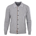 Burberry Grey Collared Button Knit Cardigan