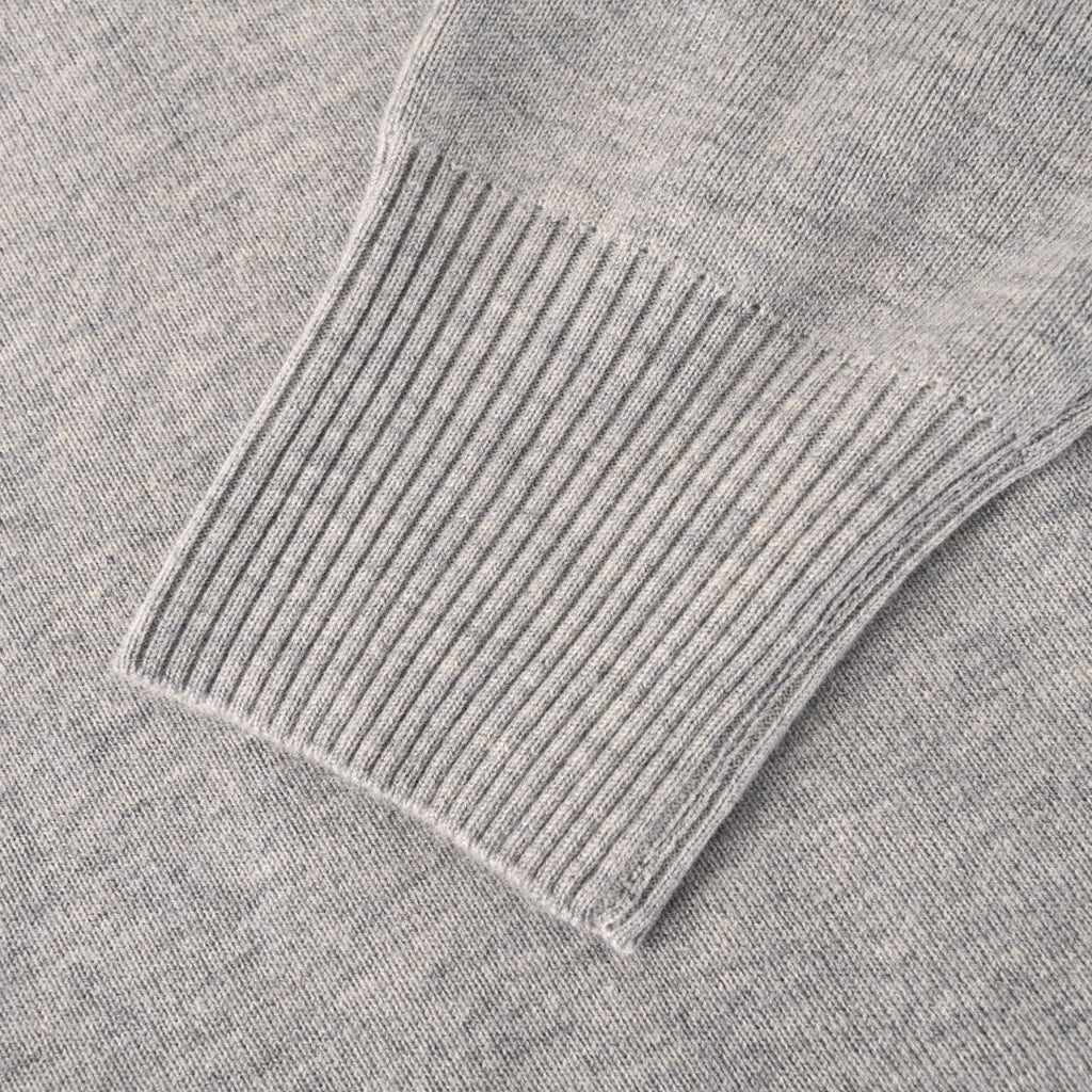 Burberry Grey Collared Button Knit Cardigan