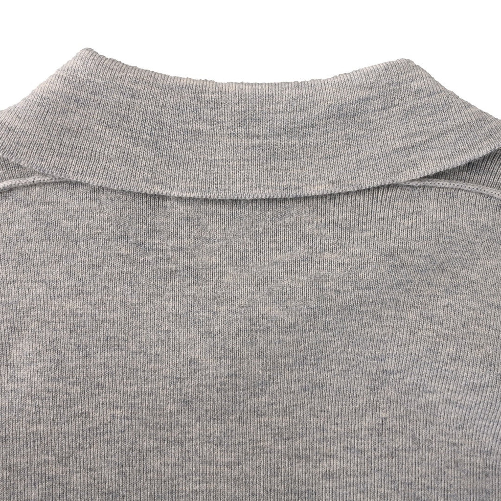 Burberry Grey Collared Button Knit Cardigan