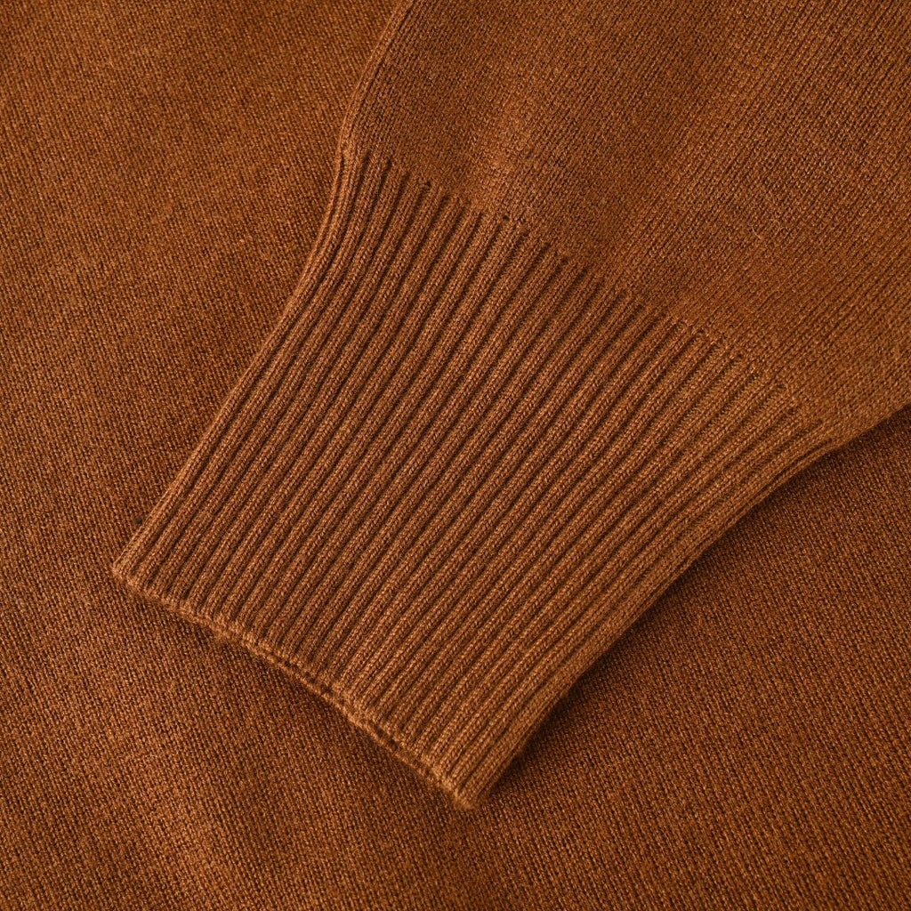 Burberry Brown Collared Button Knit Cardigan