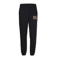 Burberry Black Equestrian Knight Logo Jogger Pants