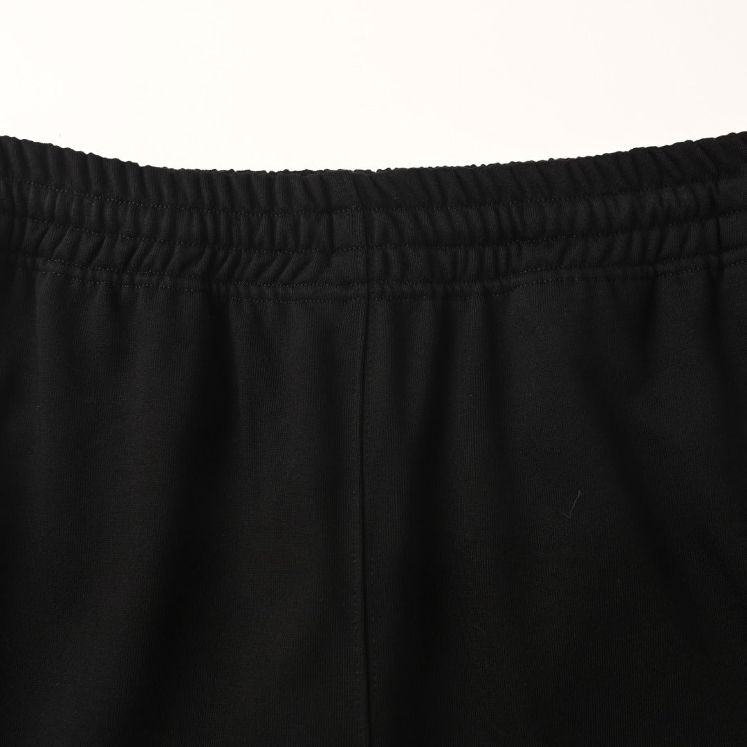 Burberry Black Equestrian Knight Logo Jogger Pants