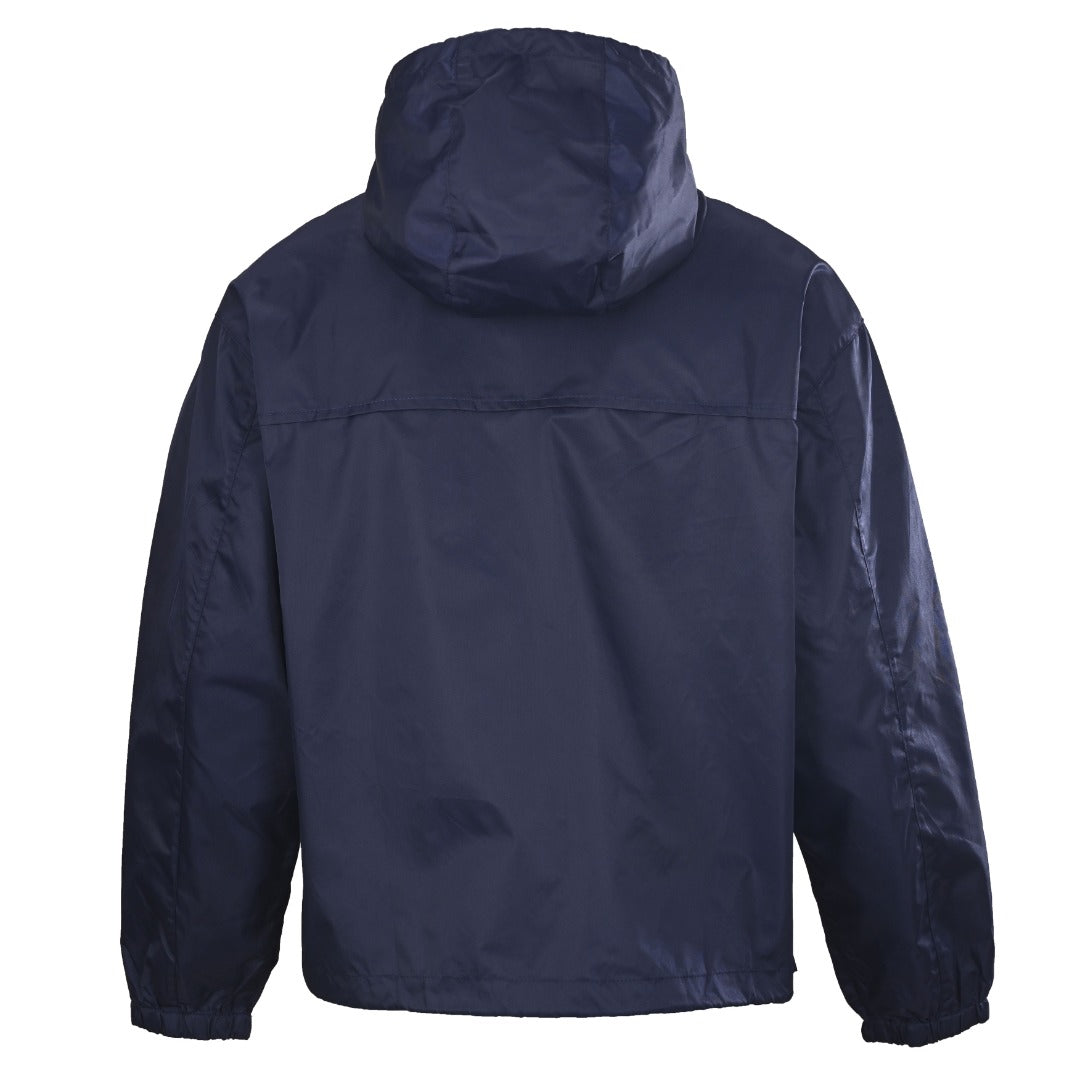 Prada Navy Triangle Logo Re-Nylon Hooded Windbreaker