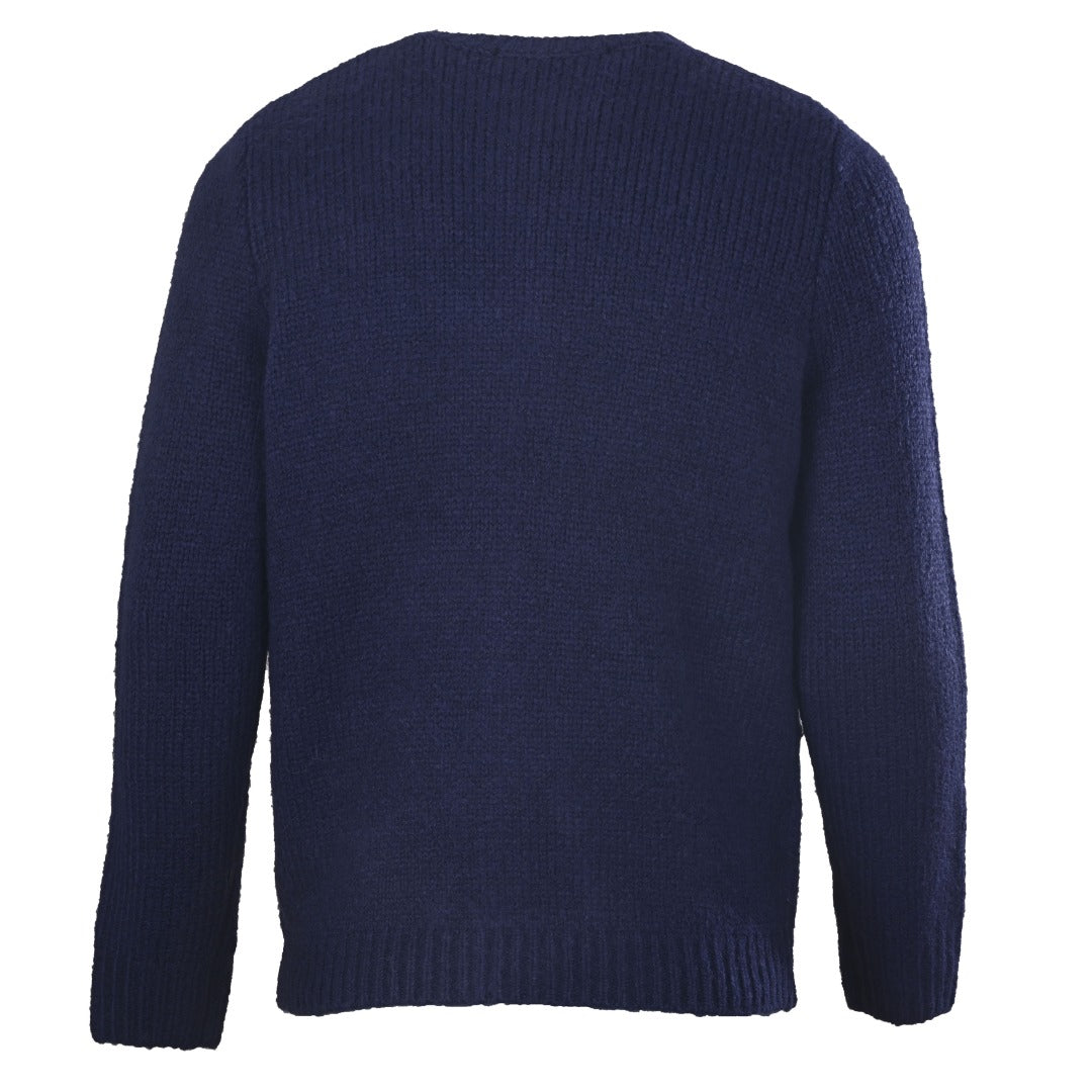 Louis Vuitton Navy LV Logo Knit Button Cardigan