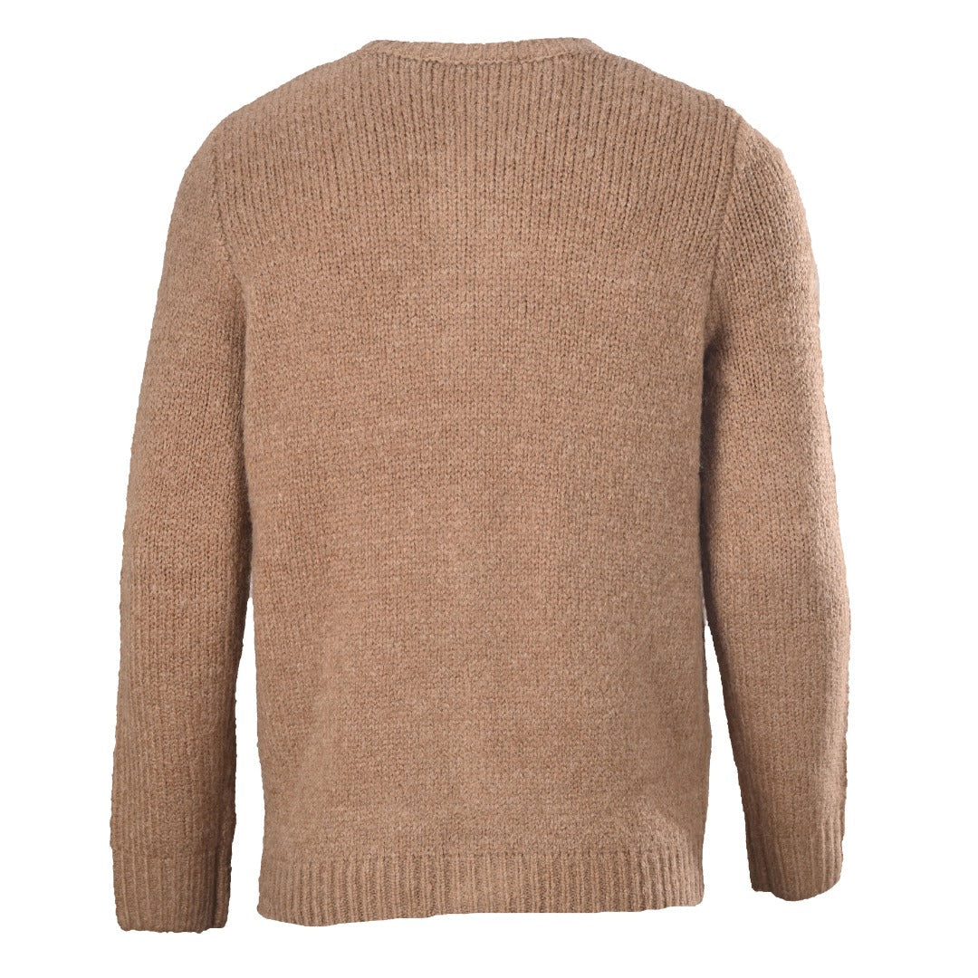 Louis Vuitton Camel LV Logo Knit Button Cardigan