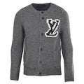 Louis Vuitton Grey LV Logo Knit Button Cardigan