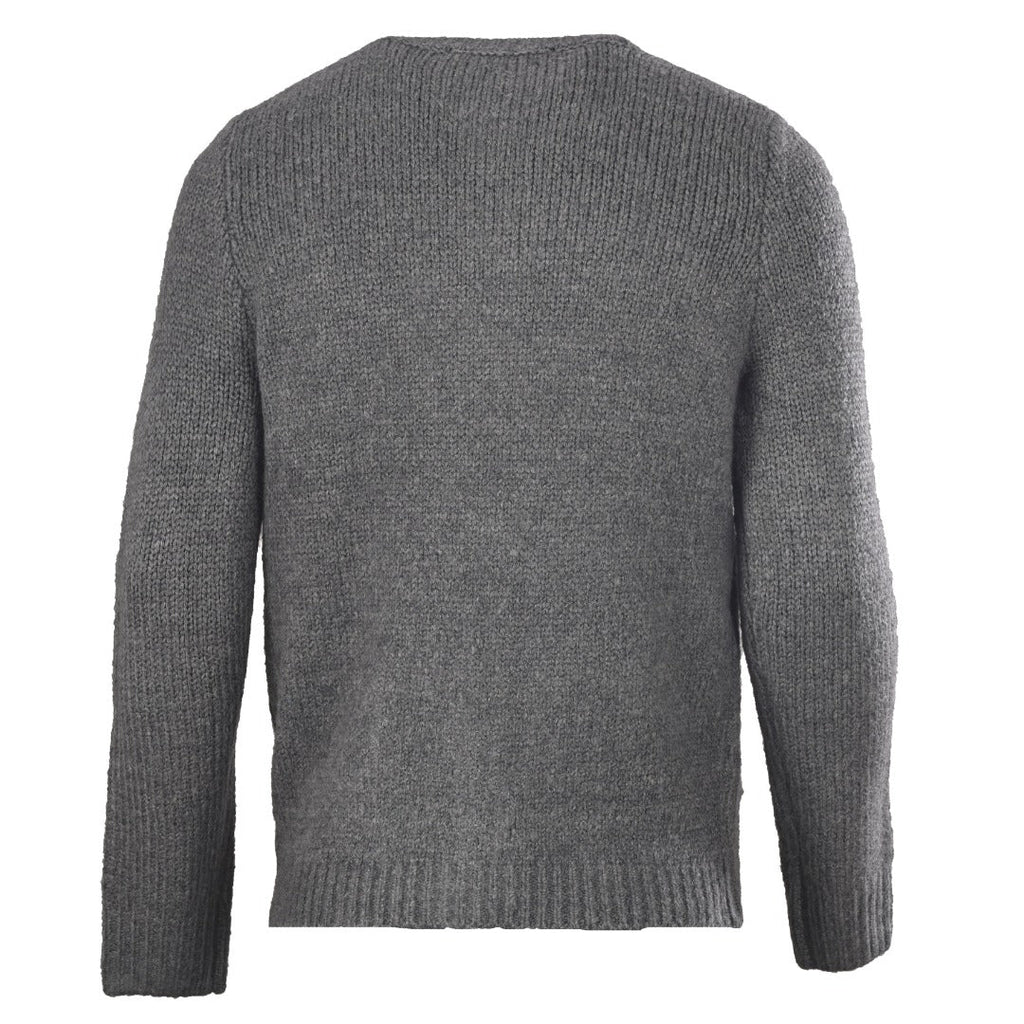 Louis Vuitton Grey LV Logo Knit Button Cardigan
