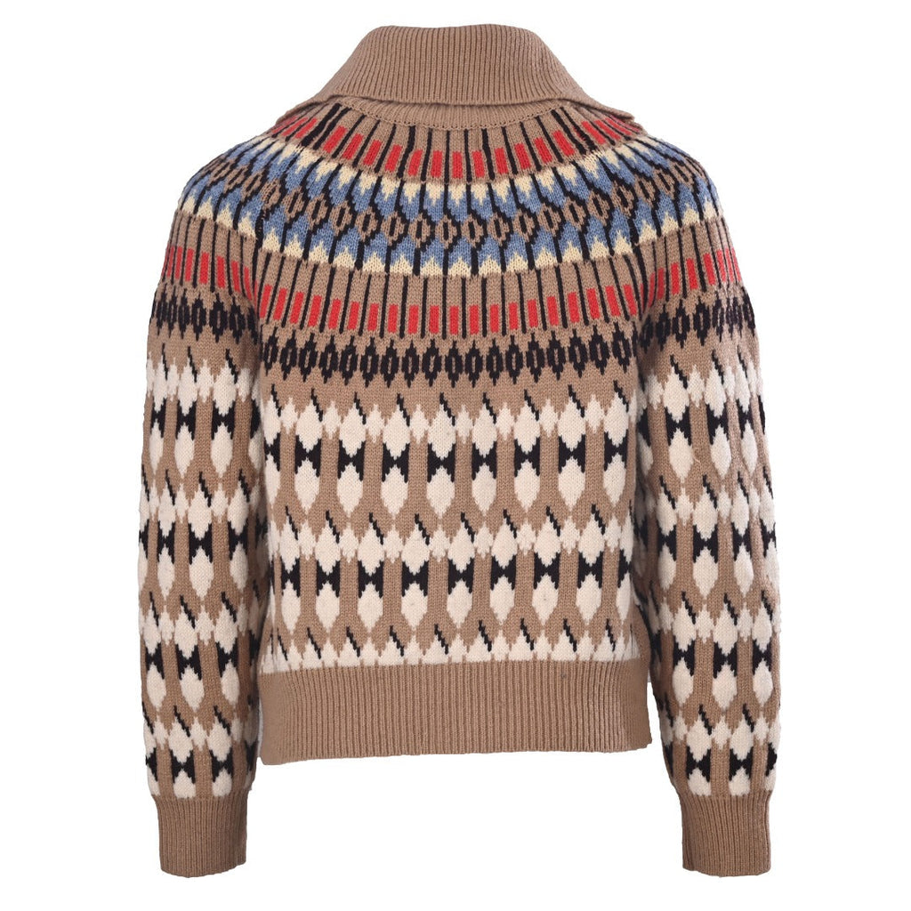 Polo Ralph Lauren Fair Isle Pattern Knit Cardigan