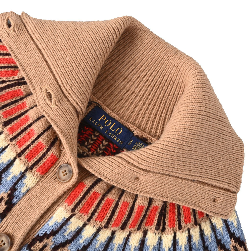Polo Ralph Lauren Fair Isle Pattern Knit Cardigan