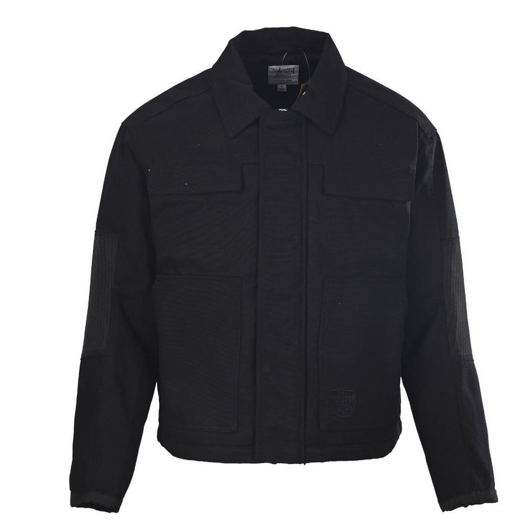 Stussy Built Tough Black Canvas Work Jacket