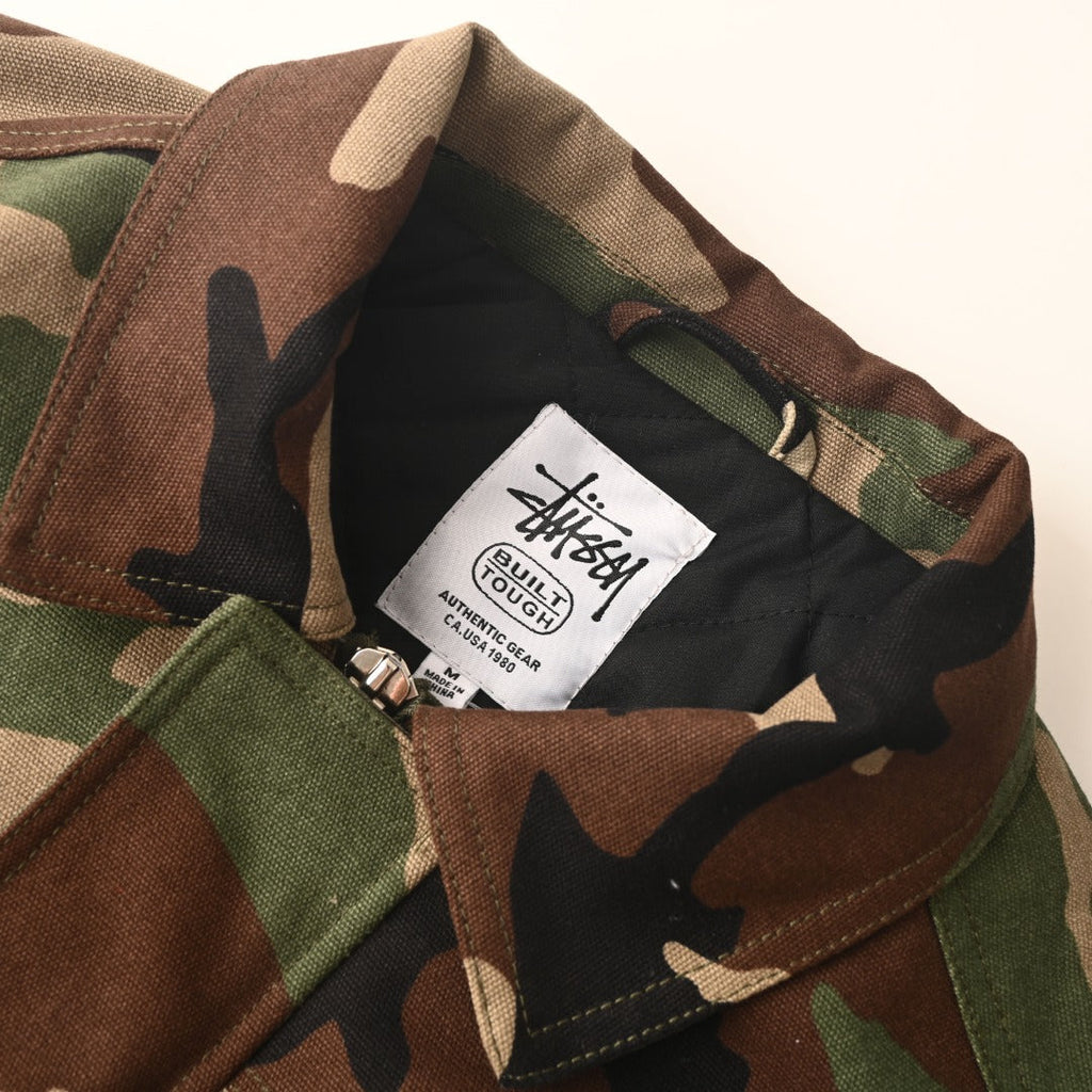 Stussy Woodland Camo Built Tough Patchwork Field Jacket