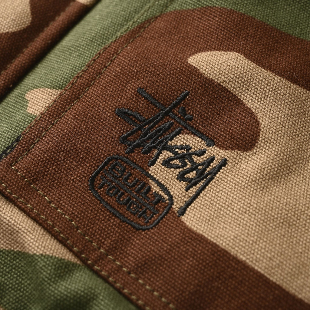 Stussy Woodland Camo Built Tough Patchwork Field Jacket