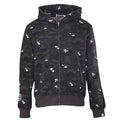 A Bathing Ape x Kuromi Black Camo Full Zip Hoodie