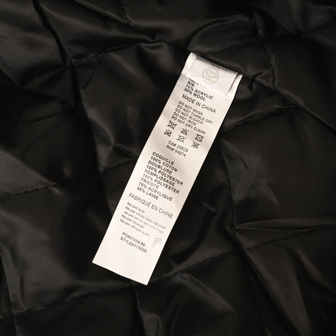 Stussy Multi Patch Black Varsity Bomber Jacket