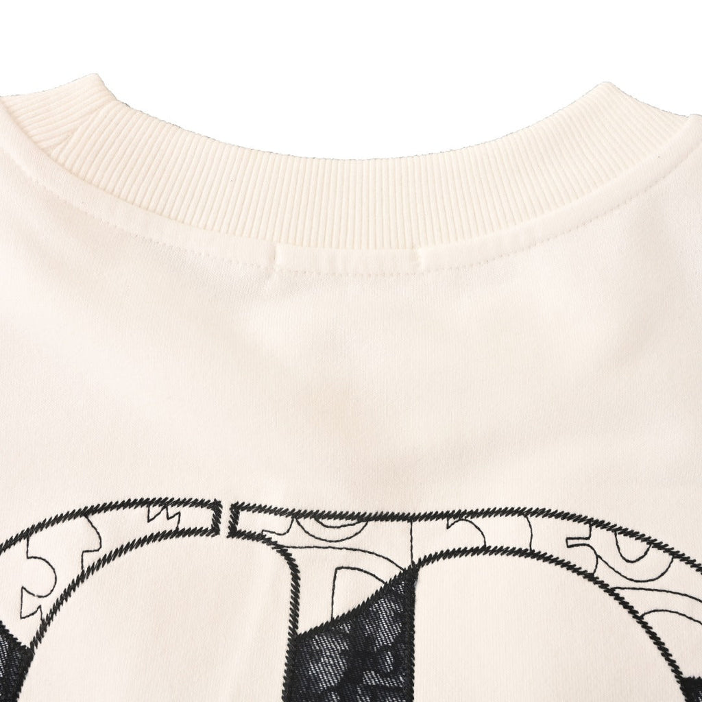 Dior Christian Dior CD Logo Off White Crew Neck Sweatshirt