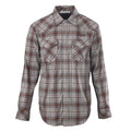 Acne Studios Grey Brown Plaid Western Long Sleeve Shirt