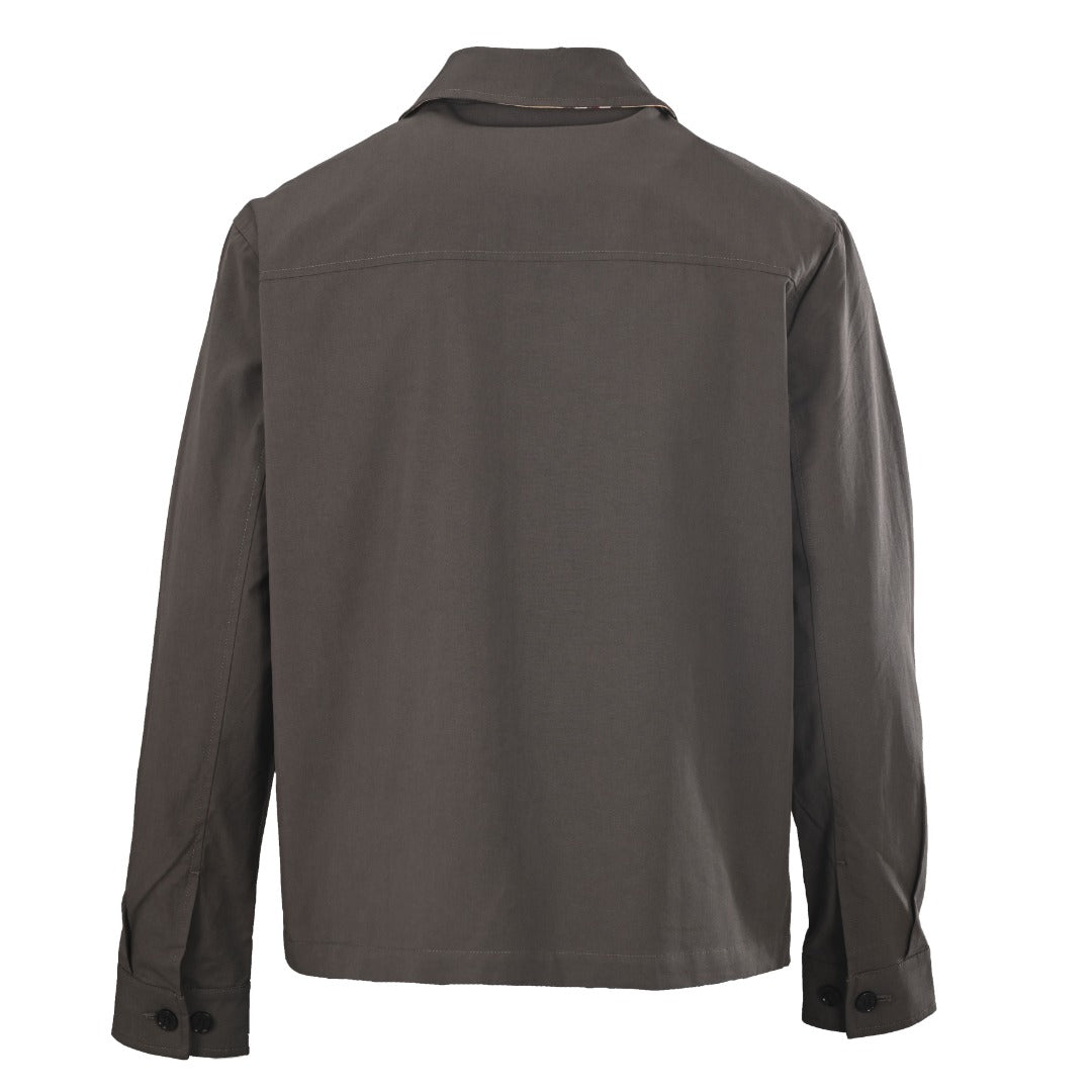 Burberry The Bloomsbury Brown Zip Collar Jacket