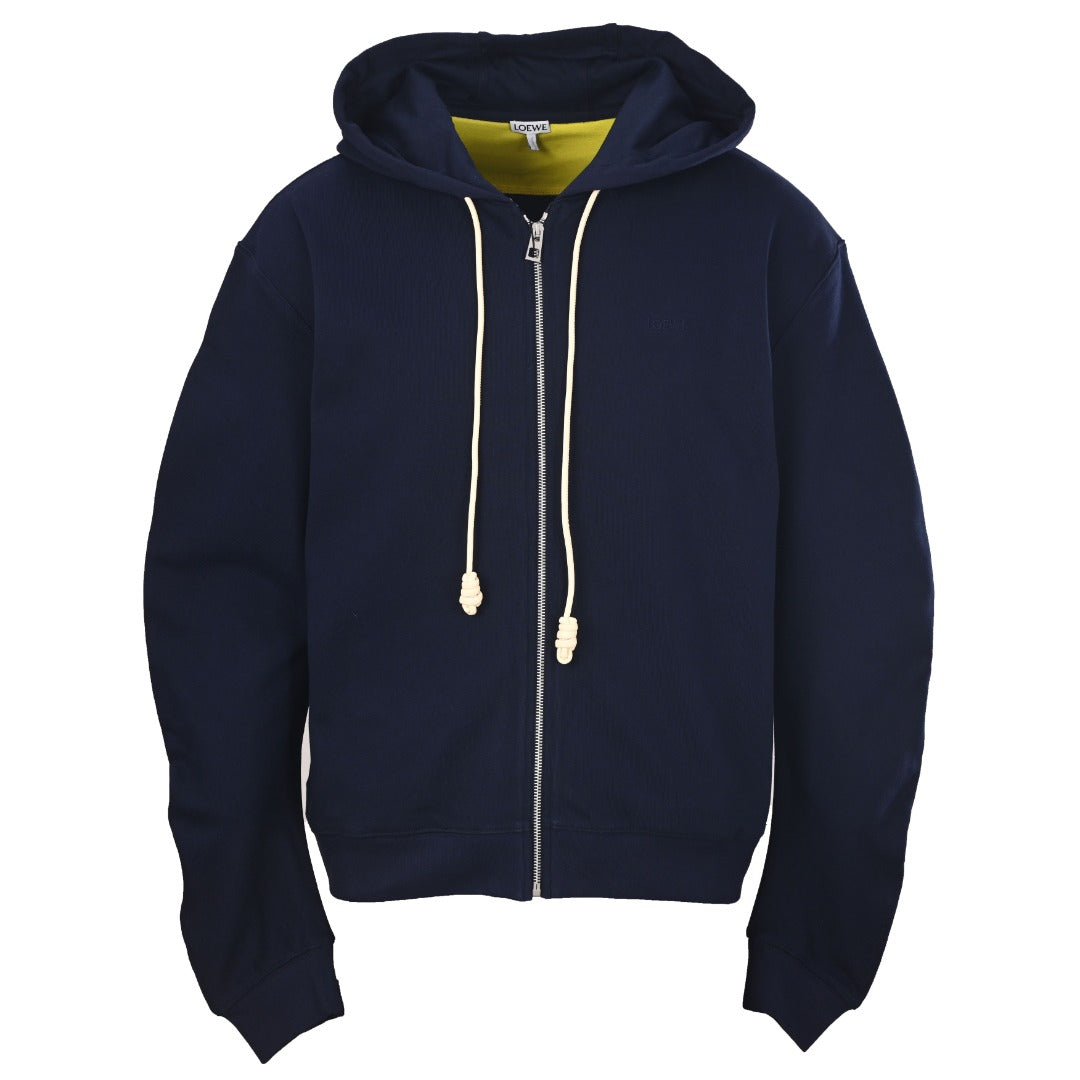 Loewe Paula's Ibiza Navy Full Zip Hooded Sweatshirt