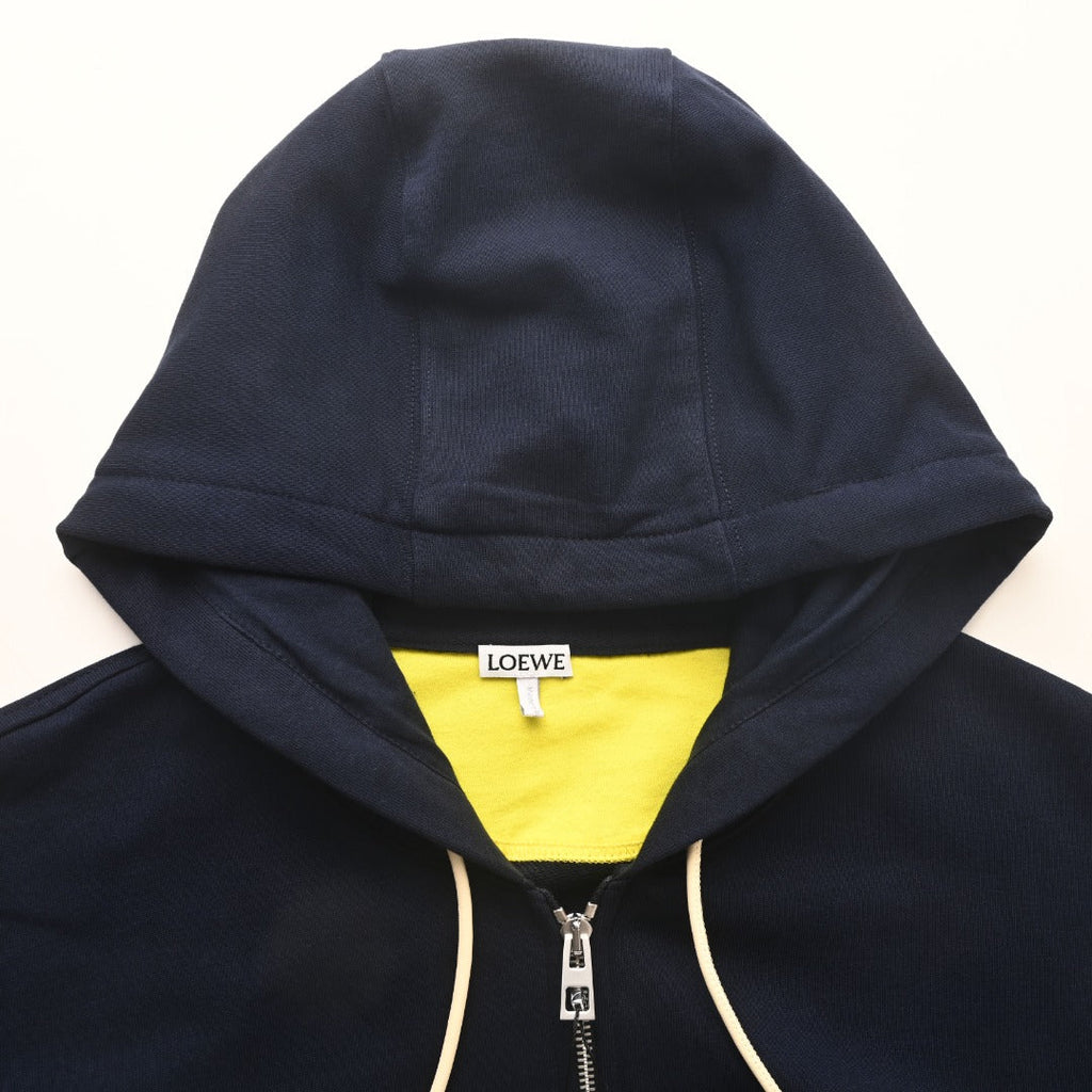 Loewe Paula's Ibiza Navy Full Zip Hooded Sweatshirt