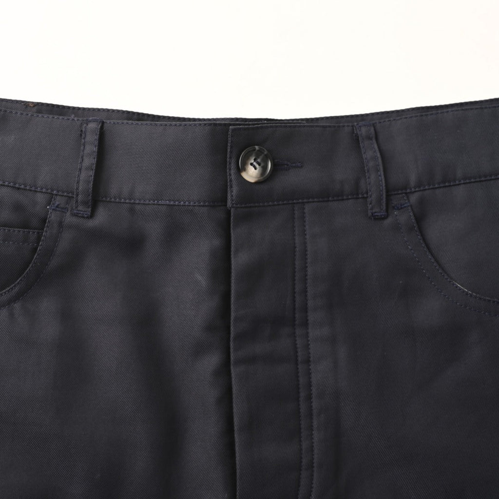 Loewe Navy Wide Leg Carpenter Cotton Trousers