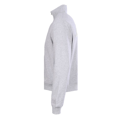 Acne Studios Grey Melange Full Zip Stand Collar Sweat Jacket