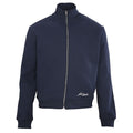 Acne Studios Navy Full Zip Stand Collar Sweat Jacket