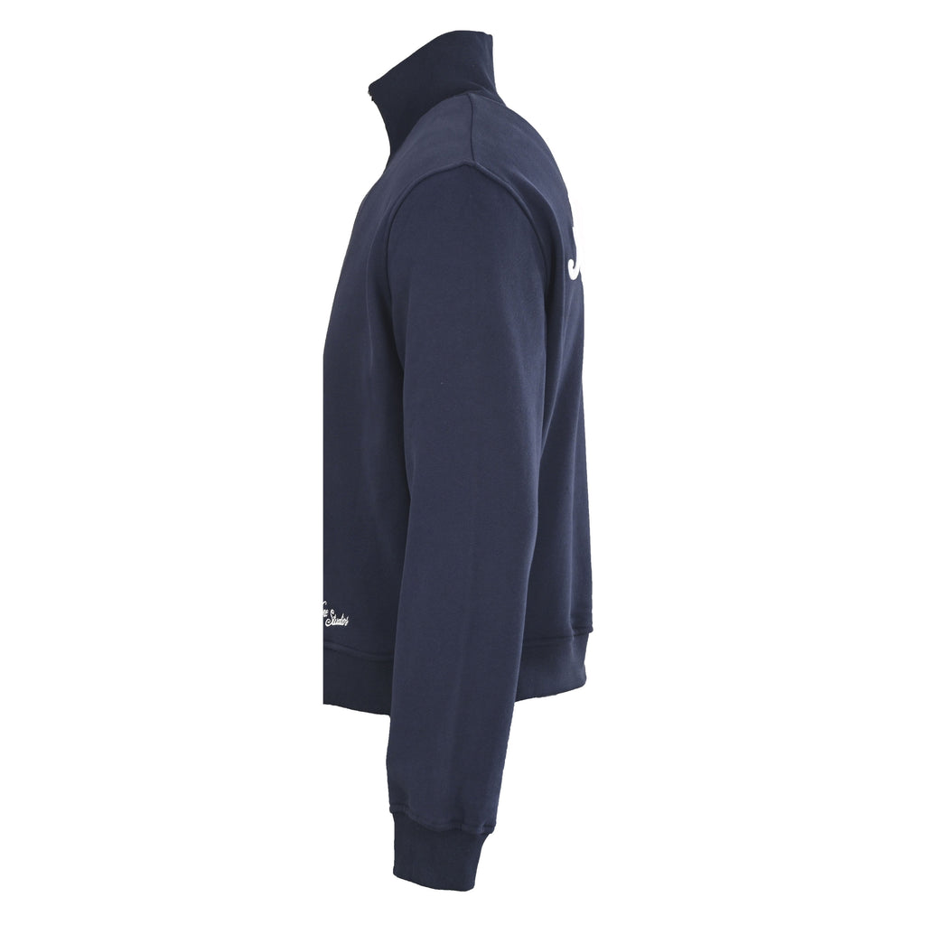 Acne Studios Navy Full Zip Stand Collar Sweat Jacket
