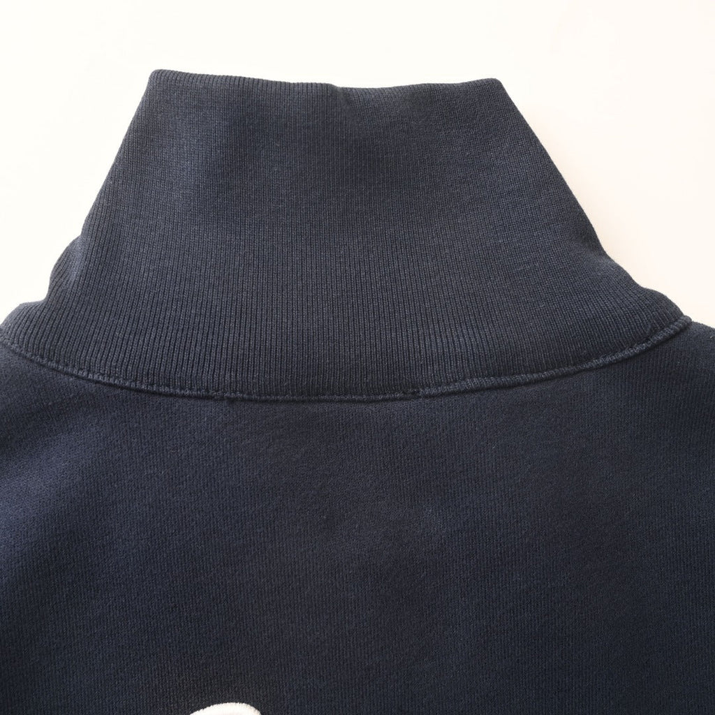 Acne Studios Navy Full Zip Stand Collar Sweat Jacket