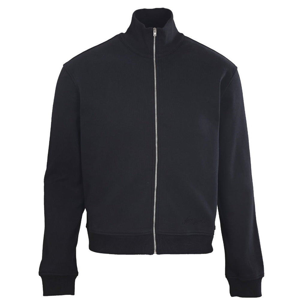 Acne Studios Black Full Zip Stand Collar Sweat Jacket