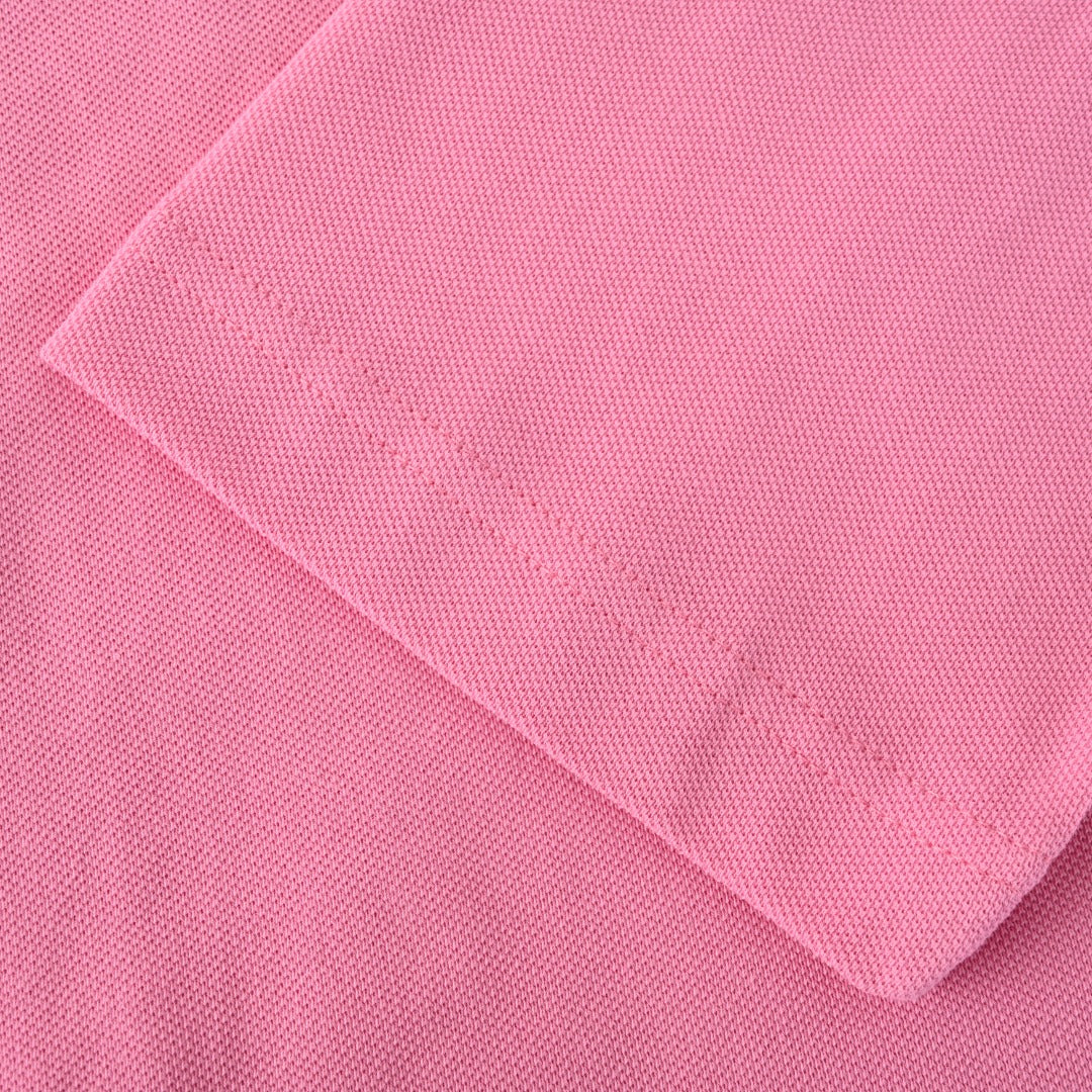Acne Studios Pink Logo Embroidered Long Sleeve Tee