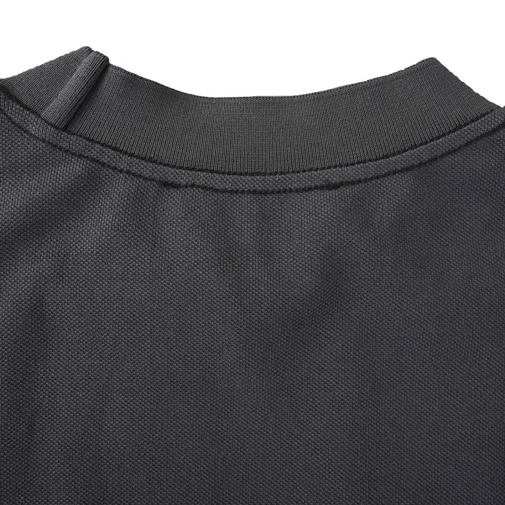 Acne Studios Dark Grey Logo Embroidered Long Sleeve Tee