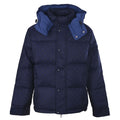 Gucci GG Jacquard Navy Hooded Down Jacket