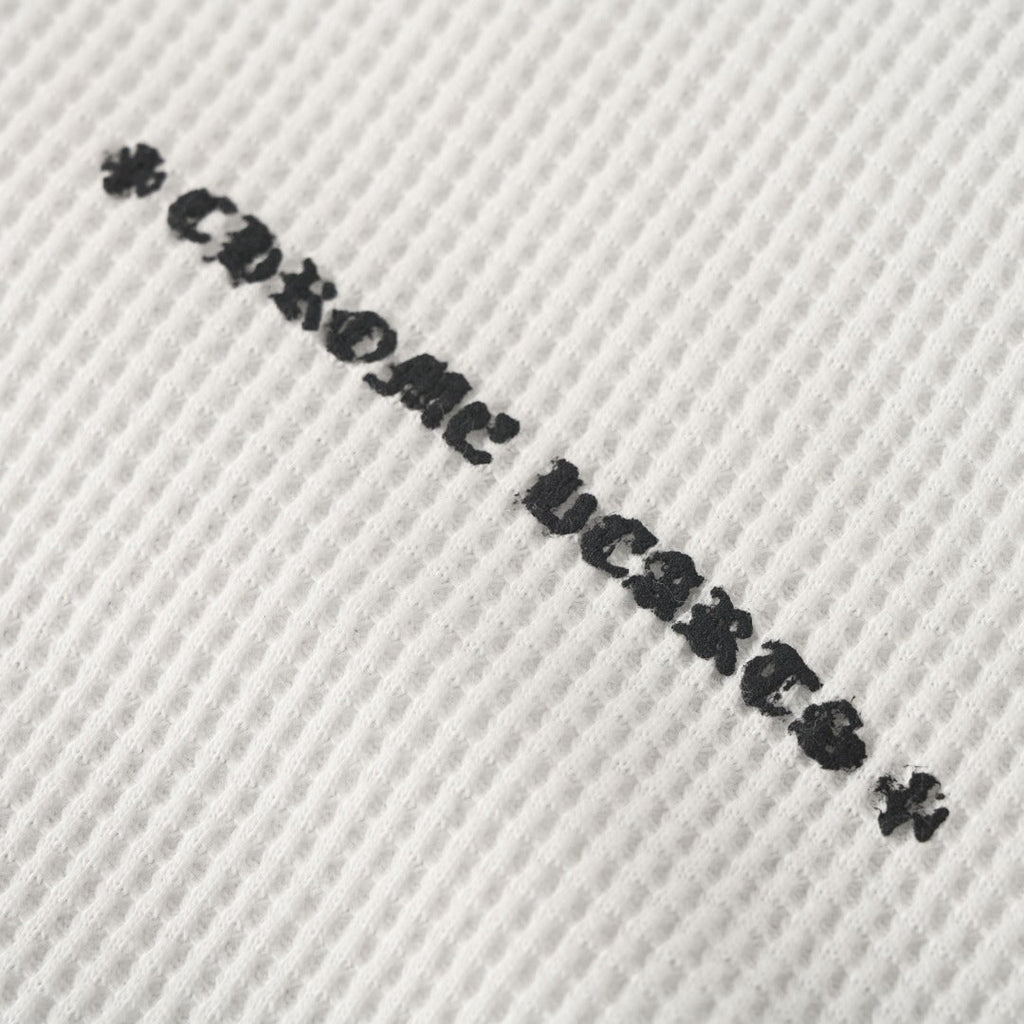 Chrome Hearts Sinister White Waffle Long Sleeve Thermal Tee